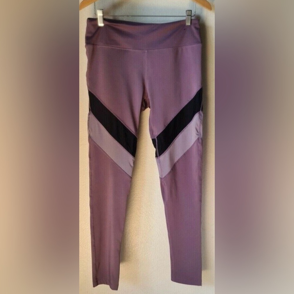 BCBGMaxAzria - Purple and Black Leggings - SZ M